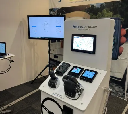 The Shipcontroller booth at Stockholm